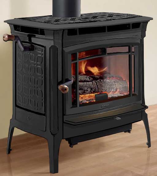 Hearthstone Manchester Wood Stove, Matte Black in room