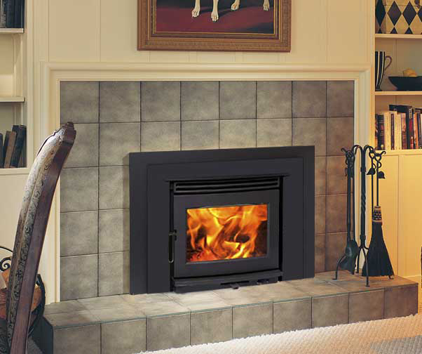 Pacific Energy Neo 2.5 Wood Fireplace Insert in room