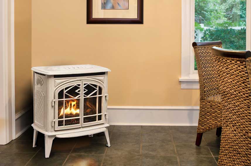 The Big Picture: Pacific Energy Trenton Gas Stove in Antique White