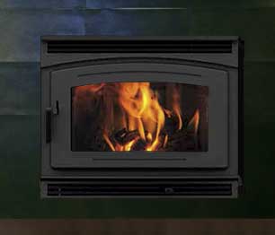 Pacific Energy FP30 High-Efficiency Fireplace with Arched Door