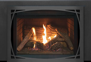 Pacific Energy Tofino i30 Gas Insert with Log Fire Burner