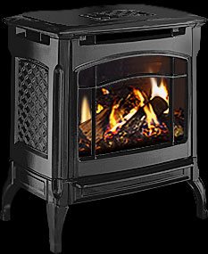 Hearthstone Stowe DX Gas Stove, Matte Black
