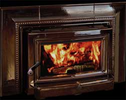 Hearthstone Clydesdale Wood Fireplace Insert, Brown Porcelain