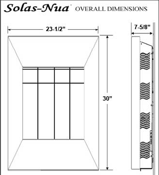 Solas ONE6 Wall Mount Dimension Diagram