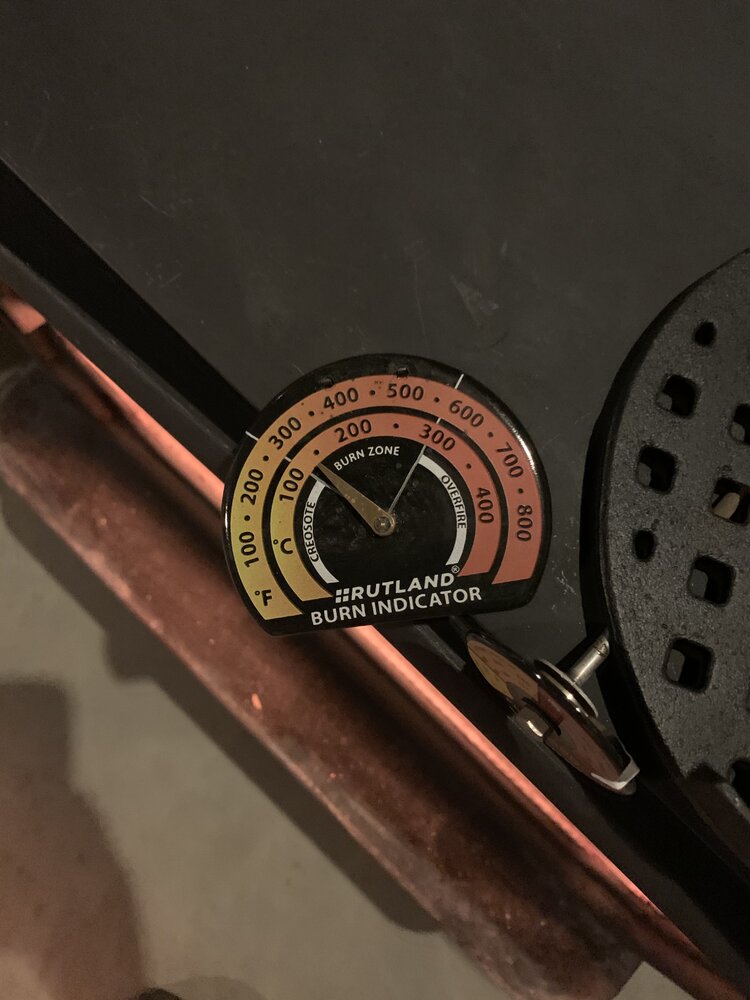 Thoughts on this? Is it a bad thermometer? More in comments… : r/woodstoving