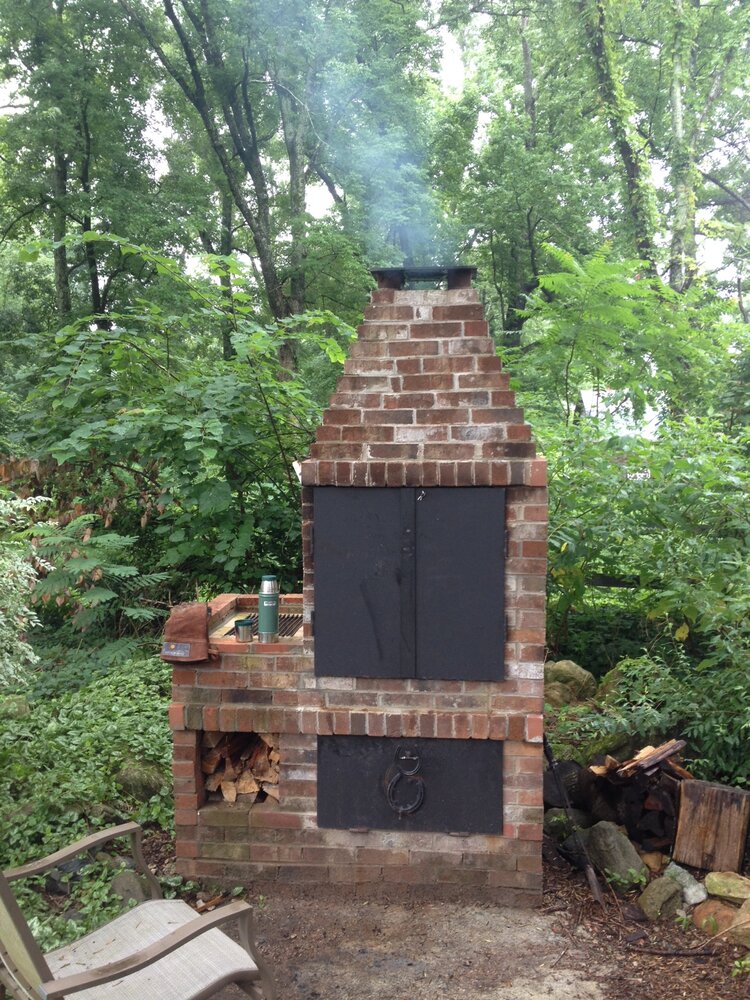 Building a Brick BBQ Smoker 