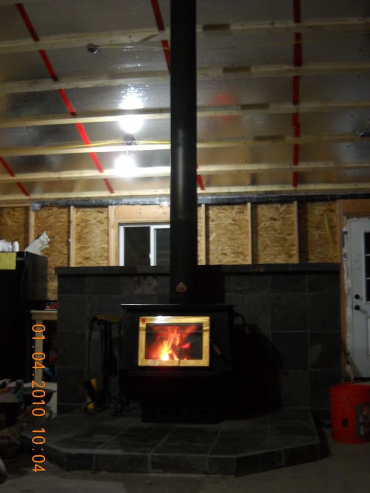 Pictures please of free standing stove setup