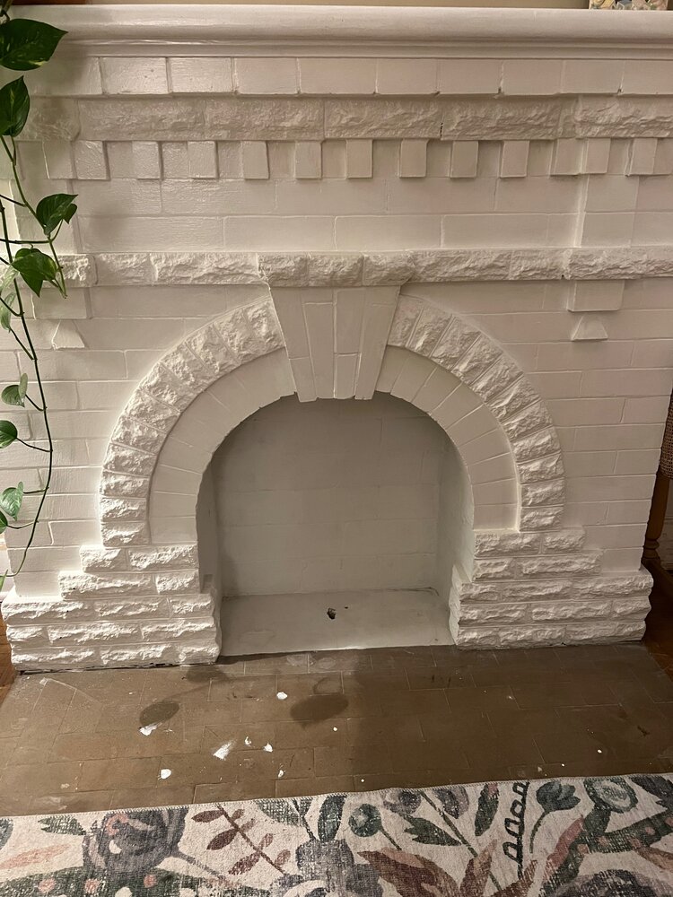 What's the deal with this 1930's fireplace?