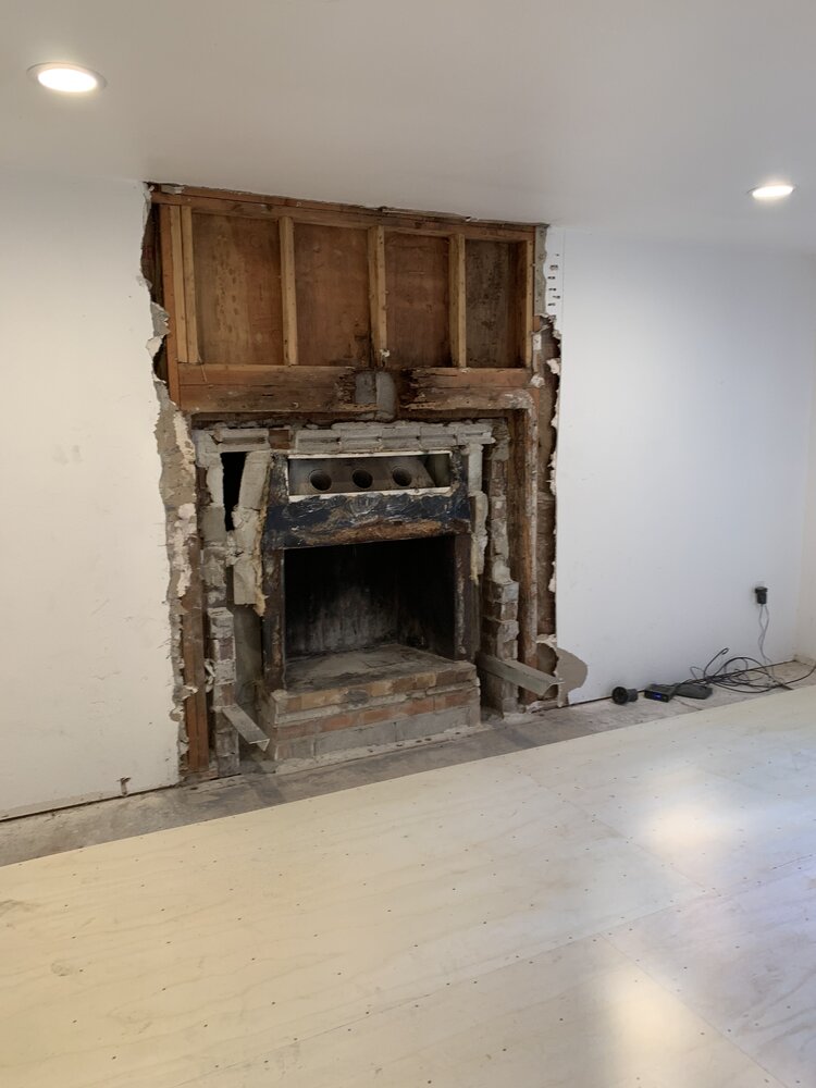 New insert into old fireplace