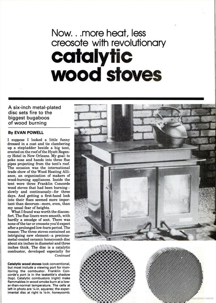 Concorde catalytic stove