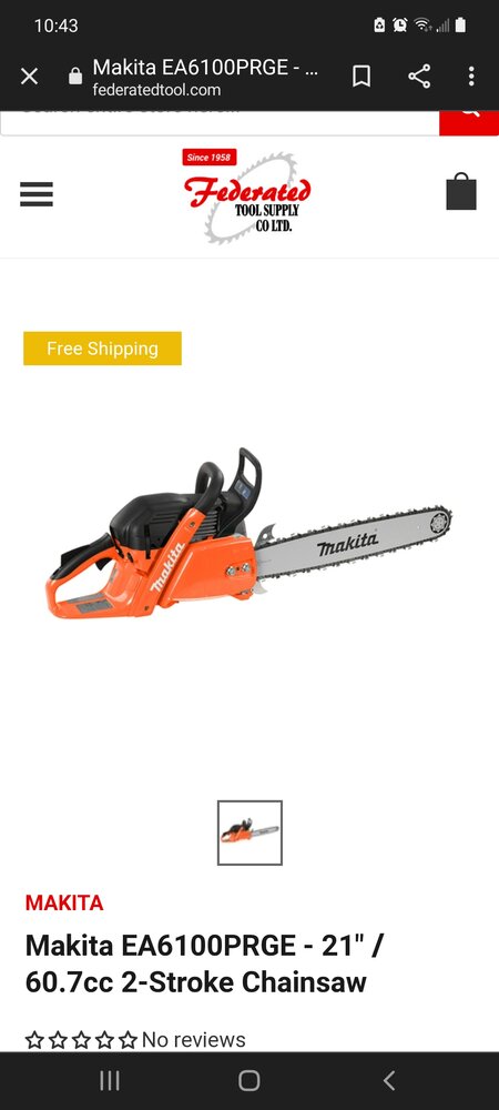 New chainsaw