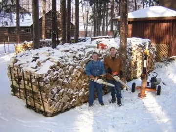 [Hearth.com] My woodpile from the '05 hauling season