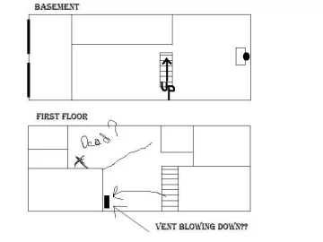 [Hearth.com] Are these the required radiation dampers for ceiling pass through of air ducts? +Floor plan question