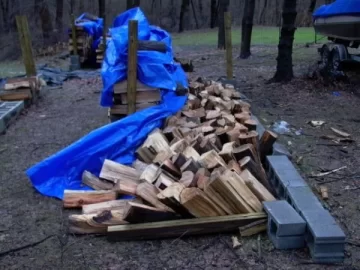 [Hearth.com] The Wind Blew Over My Wood Pile! Pics Added