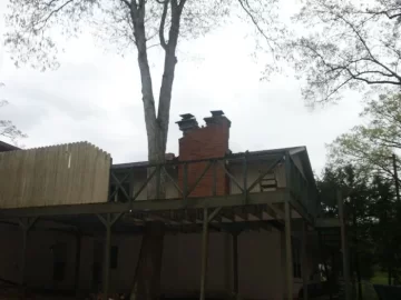 [Hearth.com] chimney struck by lightning