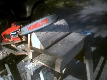 [Hearth.com] homemade firewood chop saw