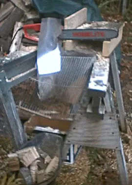 [Hearth.com] homemade firewood chop saw