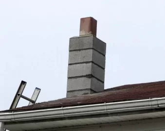 [Hearth.com] Cinder Block  Chimney?