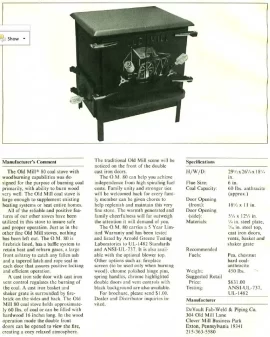 [Hearth.com] Old Mill Coal(/Wood) Stove