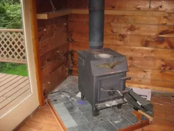 [Hearth.com] Measuring minimum distance from wood stove to walls