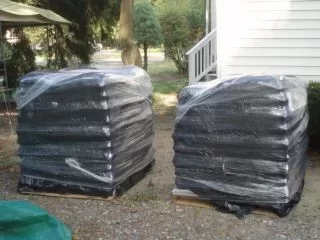 [Hearth.com] Just got my pellets delivered..cheapest in the nation-thanx to Depot error!!! (bunch of pics)