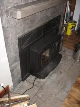 [Hearth.com] Jotul C 450 Kennebec Insert - Does anyone  have one with cabinet extened out on the hearth?