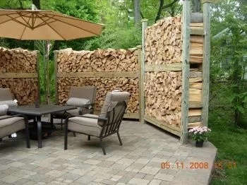 [Hearth.com] firewood/privacy fence for front patio