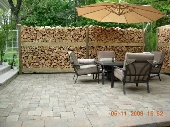 [Hearth.com] firewood/privacy fence for front patio