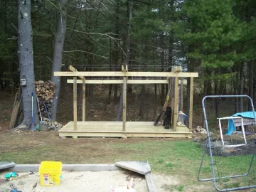 [Hearth.com] Turning a fence into a woodshed - my "green" woodsheld build