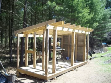 [Hearth.com] Turning a fence into a woodshed - my "green" woodsheld build