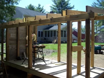 [Hearth.com] Turning a fence into a woodshed - my "green" woodsheld build