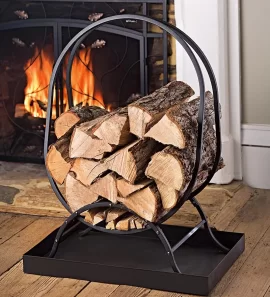 [Hearth.com] Wood rack for the hearth...whatcha think?