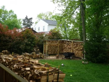 [Hearth.com] Building a wood shed in my backyard