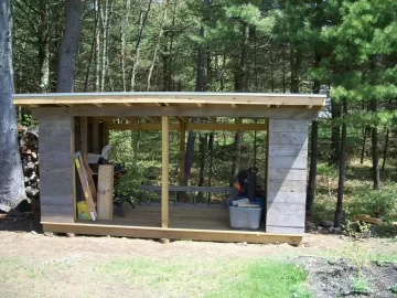 [Hearth.com] Woodshed is almost done.