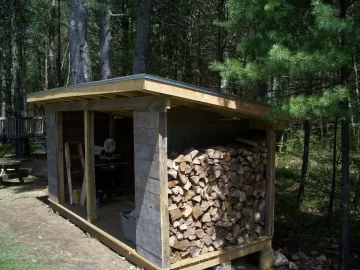 [Hearth.com] Woodshed is almost done.