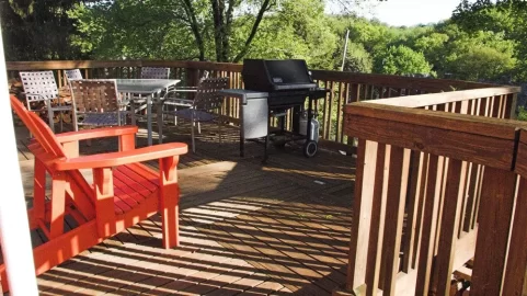 [Hearth.com] Suburban woodshed, AKA 'The Wood Library'