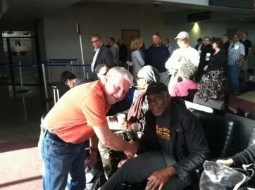 [Hearth.com] Met Danny Glover while waiting for my flight to Los Angeles. He was on my fligh