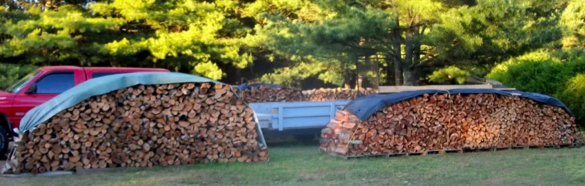 [Hearth.com] Help needed with covering wood stacks - Plastic.