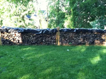 [Hearth.com] Help needed with covering wood stacks - Plastic.