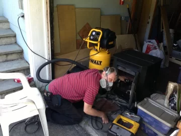 [Hearth.com] Englander pellet stove - a little fire box rust relief and smoothing out the ruff areas!