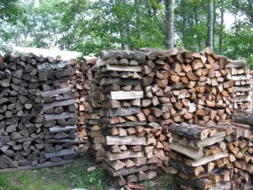 [Hearth.com] Started stacking the beech and oak last night......