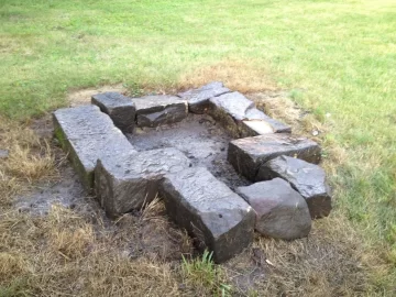 [Hearth.com] Barn stones around a firepit?