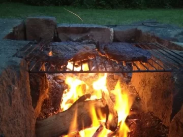 [Hearth.com] Barn stones around a firepit?