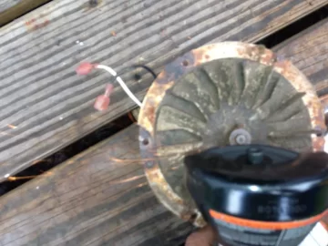 [Hearth.com] Salvage a Combustion Blower Motor from rusting housing and impeller blades? Any good blade source?