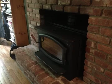 [Hearth.com] Installation of wood fireplace insert without panels: does our insert protrude enough?