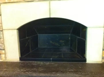 [Hearth.com] My new soapstone lined fireplace.