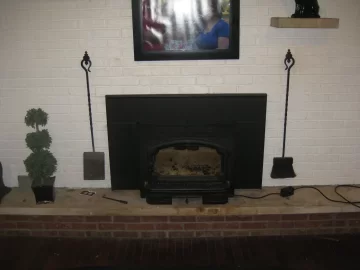 [Hearth.com] My new soapstone lined fireplace.