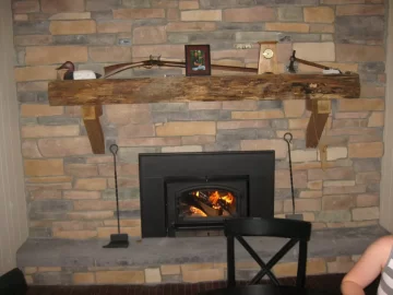 [Hearth.com] My new soapstone lined fireplace.