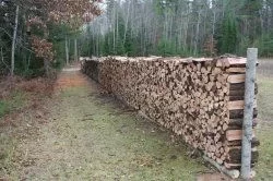 [Hearth.com] Wood stack toppled