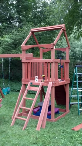 [Hearth.com] Daddy build a playground?...